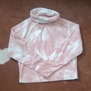 Old Navy Pink Cowl Neck Sweater with Turtleneck Style
